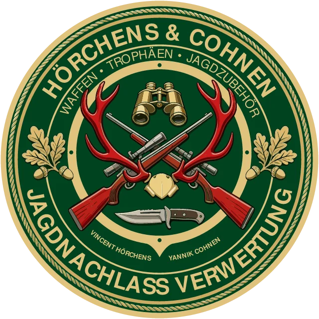Siegel der Hörchens & Cohnen Jagdnachlass Verwertung — Waffen, Trophäen, Jagdzubehör